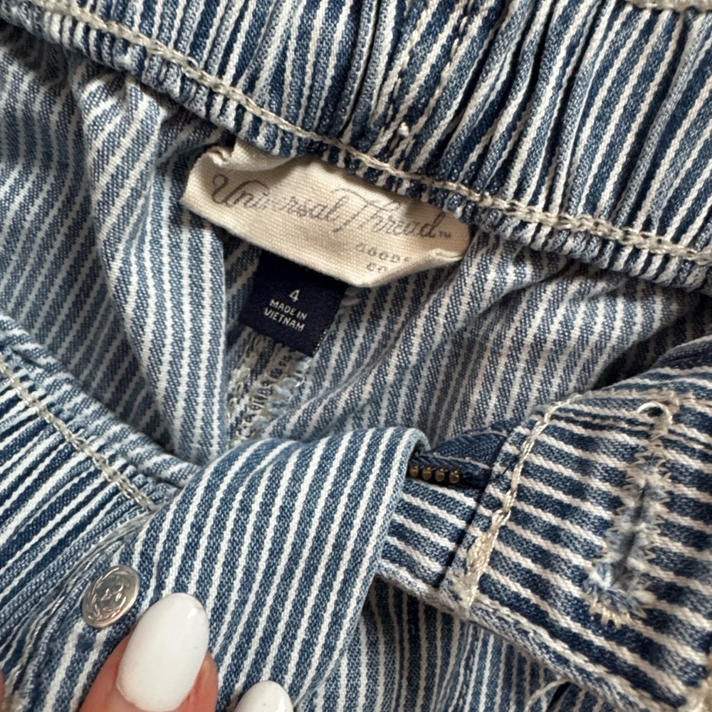 Universal Thread High Rise Blue Pinstripe Jeans - Picture 3 of 7